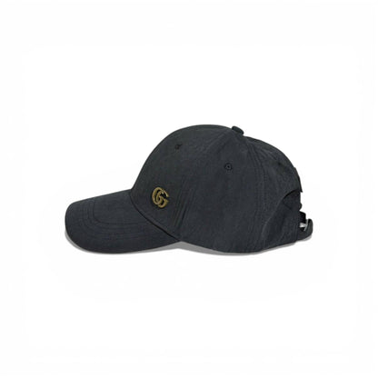 🖤✨ Gucci Black Suede GG Logo Baseball Cap 🧢🔥