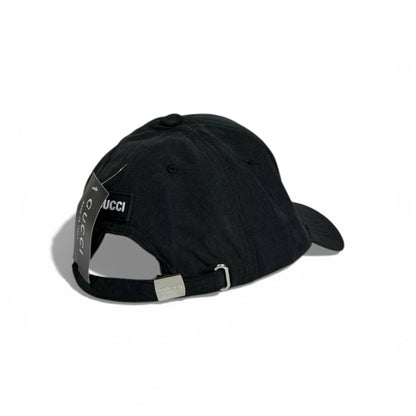 🖤✨ Gucci Black Suede GG Logo Baseball Cap 🧢🔥