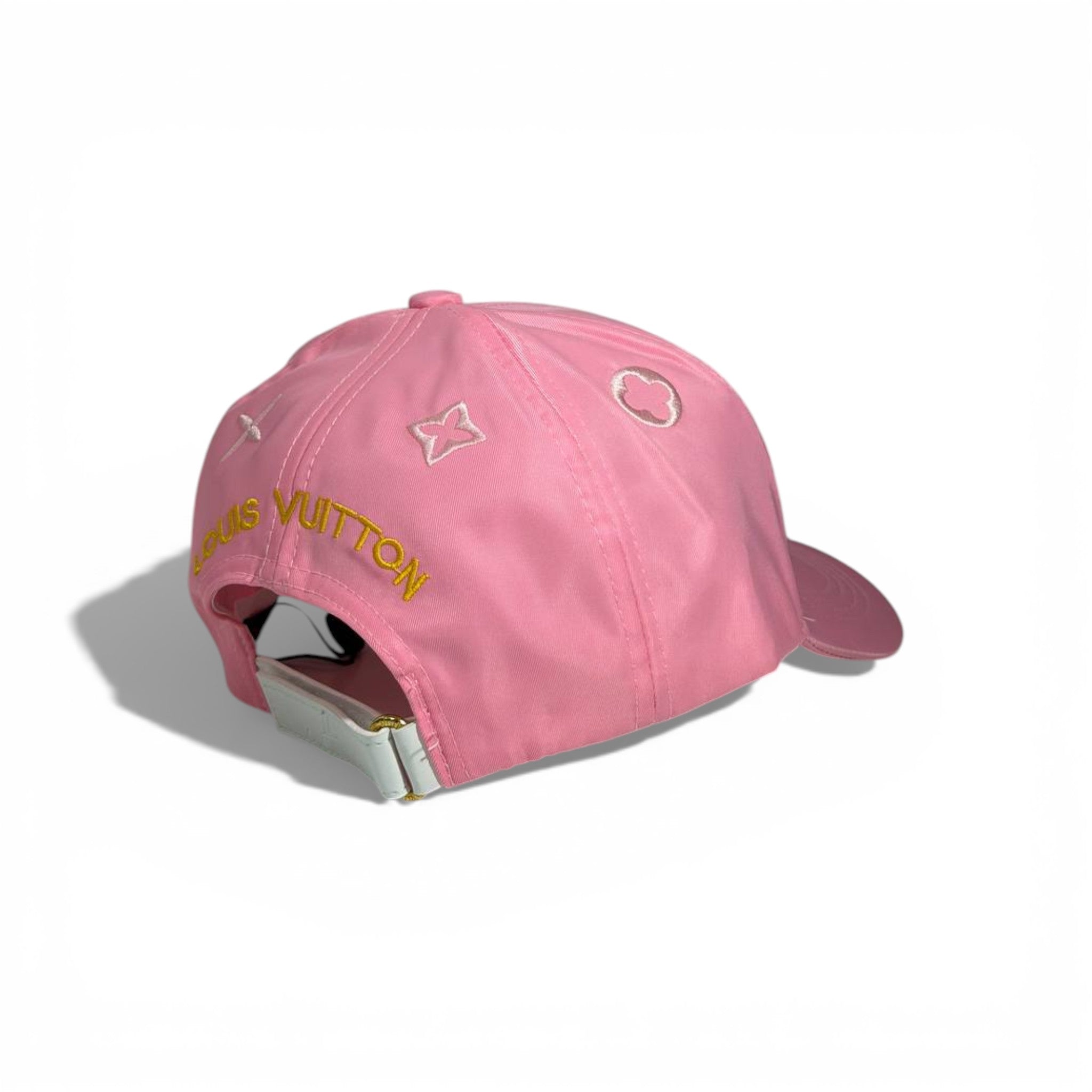💗 Louis Vuitton Pink Satin Signature Baseball Cap ✨
