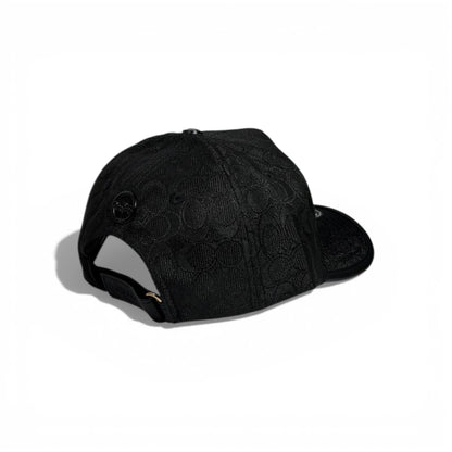 🖤 Coach Black Signature Cap with Iconic C Logo 🧢✨