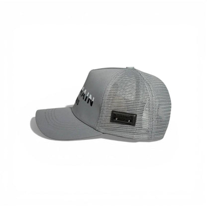 🩶 Balmain Paris Grey Mesh Cap 🧢✨