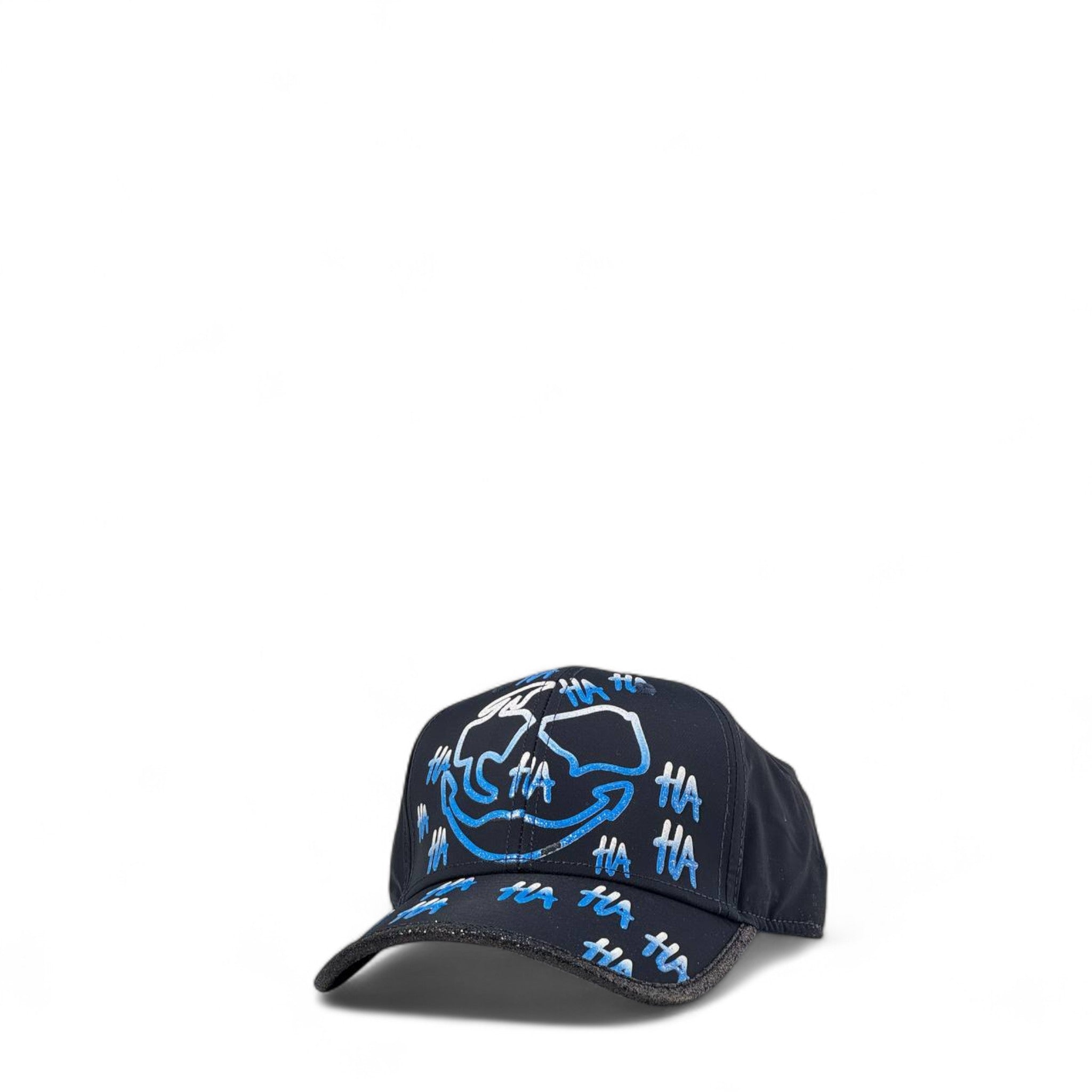 🃏 Redfills Joker Edition Cap – Midnight Black & Blue “HA” Laugh Print 🧢