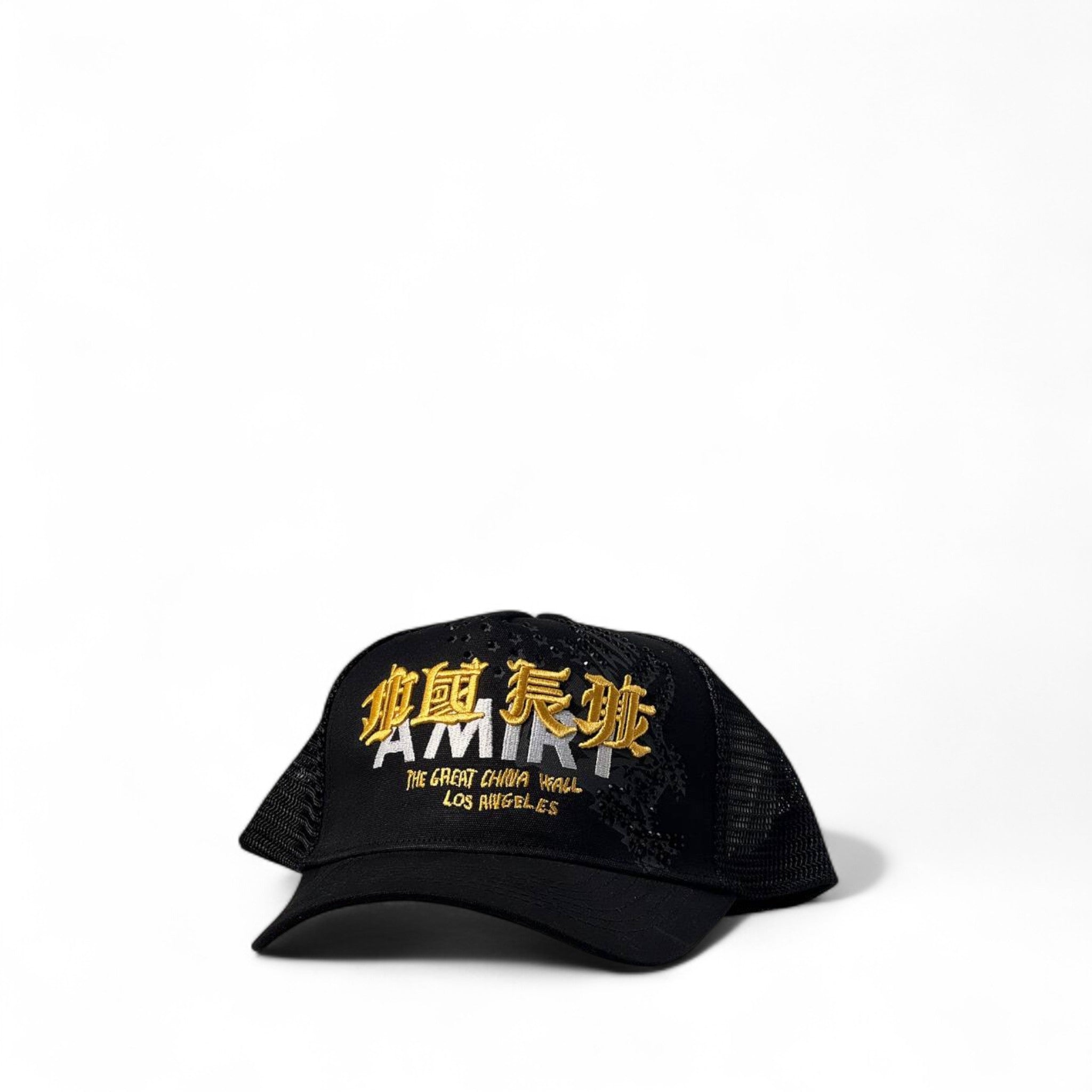 🖤 AMIRI "Great China Wall" Cap – Black Mesh Limited Edition 🇨🇳✨