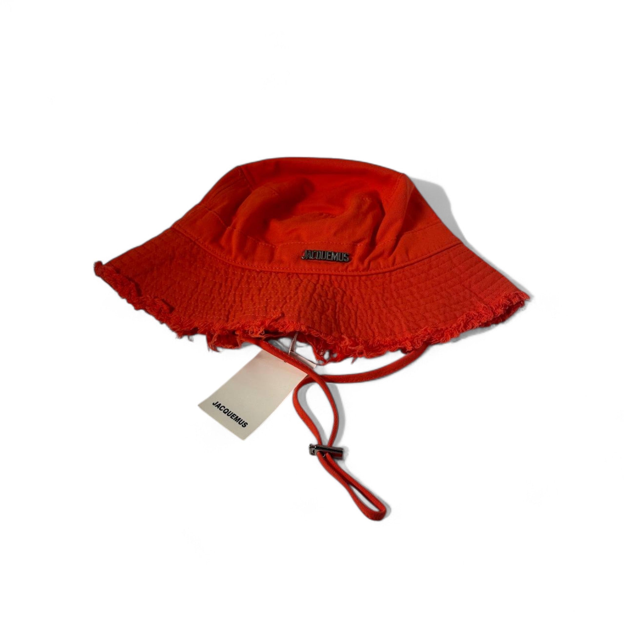 🔥 Jacquemus Burnt Orange Quilted Bucket Hat – Bold French Flair 🧡🇫🇷