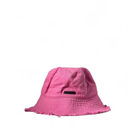 🎀 Jacquemus Pink Quilted Bucket Hat – Bold, Chic & Playful 💖