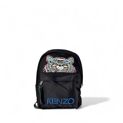 Kenzo Paris Tiger Backpack – Multicolor Eyes & Blue Logo 🐯🔵🖤