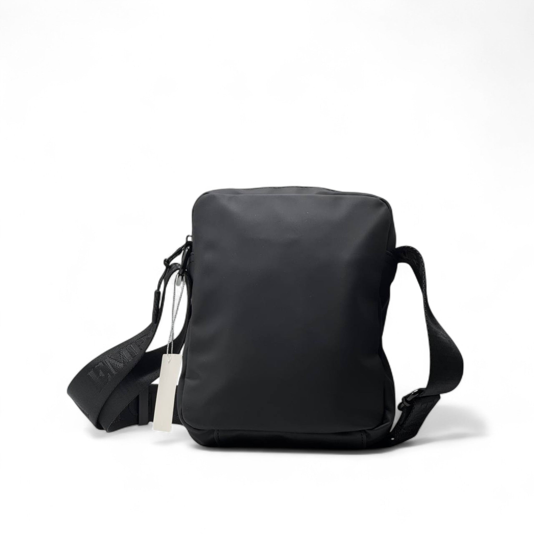 🖤 Emporio Armani EA7 Silver Stripe Crossbody Bag – Sleek & Sporty 🌟
