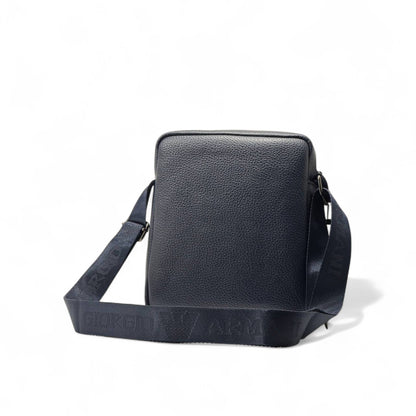 💙 Armani Exchange Navy Leather Crossbody Bag – Bold. Refined. Iconic.