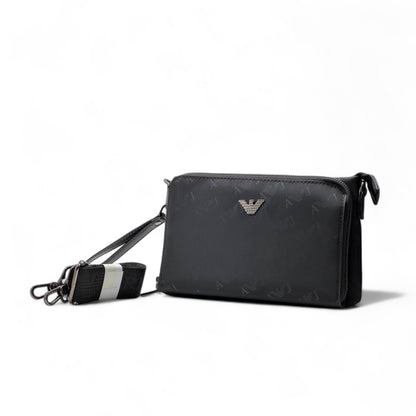 🖤 Emporio Armani AJ Monogram Crossbody Clutch – Signature Elegance