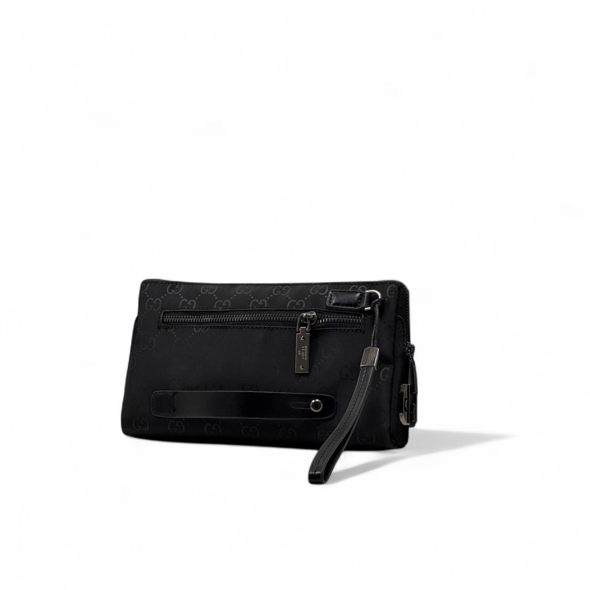 🖤 GUCCI Signature Zip-Around Wallet with Wrist Strap – Black Elegance