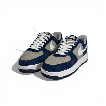 👟🔥 Nike Air Force 1 x The North Face – Navy & Grey Streetwear Edition 💙🤍