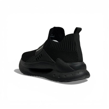 🖤✨ Moncler Luxury Slip-On Sneakers – All-Black Knit Modern Style 👟🔥