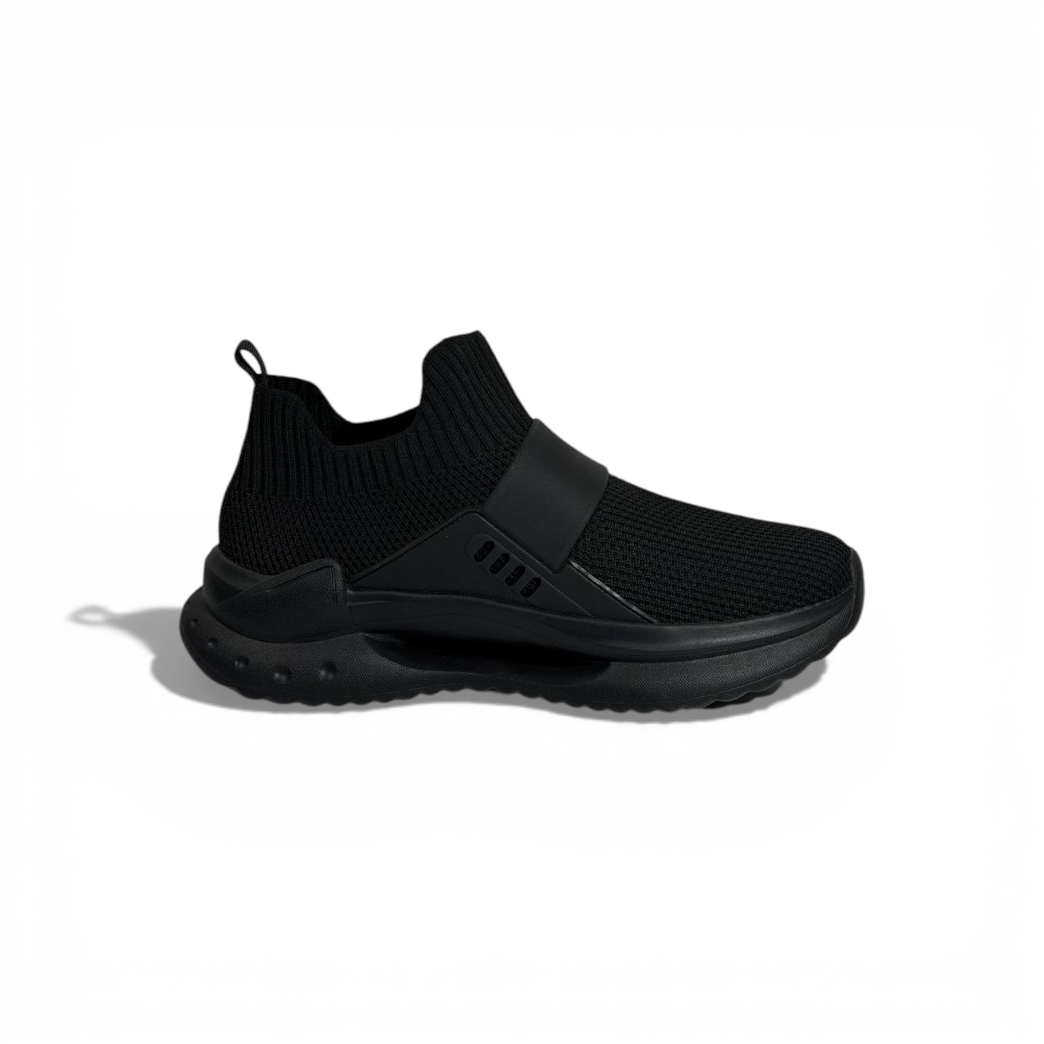 🖤✨ Moncler Luxury Slip-On Sneakers – All-Black Knit Modern Style 👟🔥