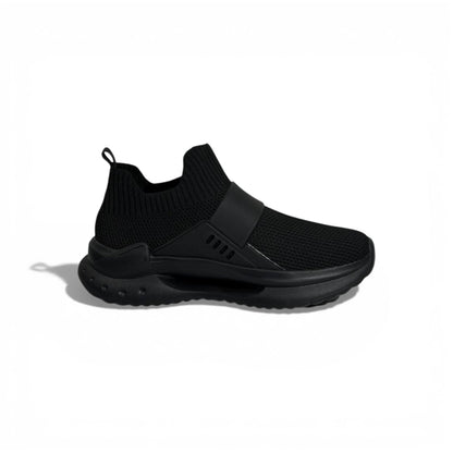 🖤✨ Moncler Luxury Slip-On Sneakers – All-Black Knit Modern Style 👟🔥