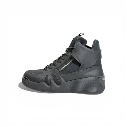 🖤✨ Giuseppe Zanotti All-Black High-Top Sneakers – Bold Italian Luxury 👟🔥