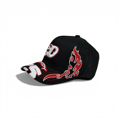 🔥🧢 Flame “D” Streetwear Baseball Cap