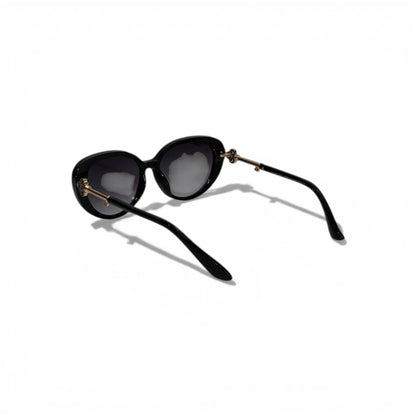 🕶️✨ Tiffany & Co. Black Oversized Sunglasses with Gold Key Detail ✨🕶️