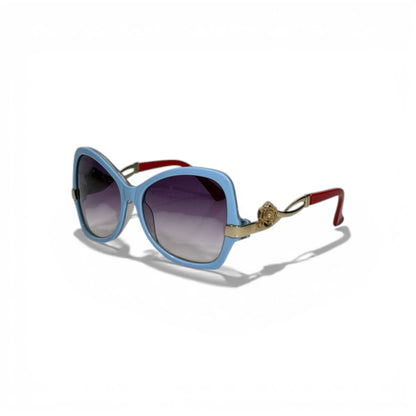 🕶️💎 Chanel Blue Oversized Sunglasses with Gold CC Detail 💎🕶️