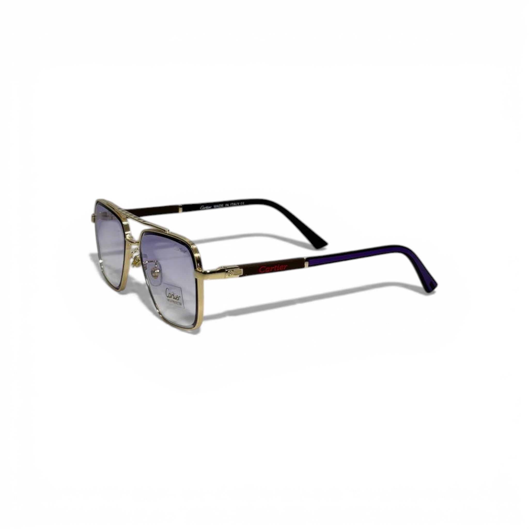 🕶️👑 Cartier Gold Square Sunglasses with Grey Gradient Lenses 👑🕶️