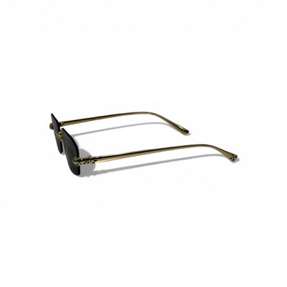 🕶️💎 Cartier Rimless Blue Sunglasses with Gold Frame 💎🕶️