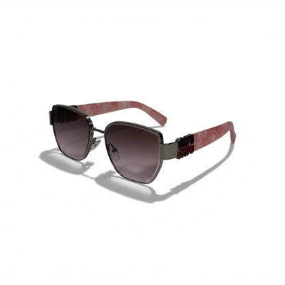 🕶️💗 Miu Miu Oversized Square Sunglasses with Pink Marble Temples 💗🕶️