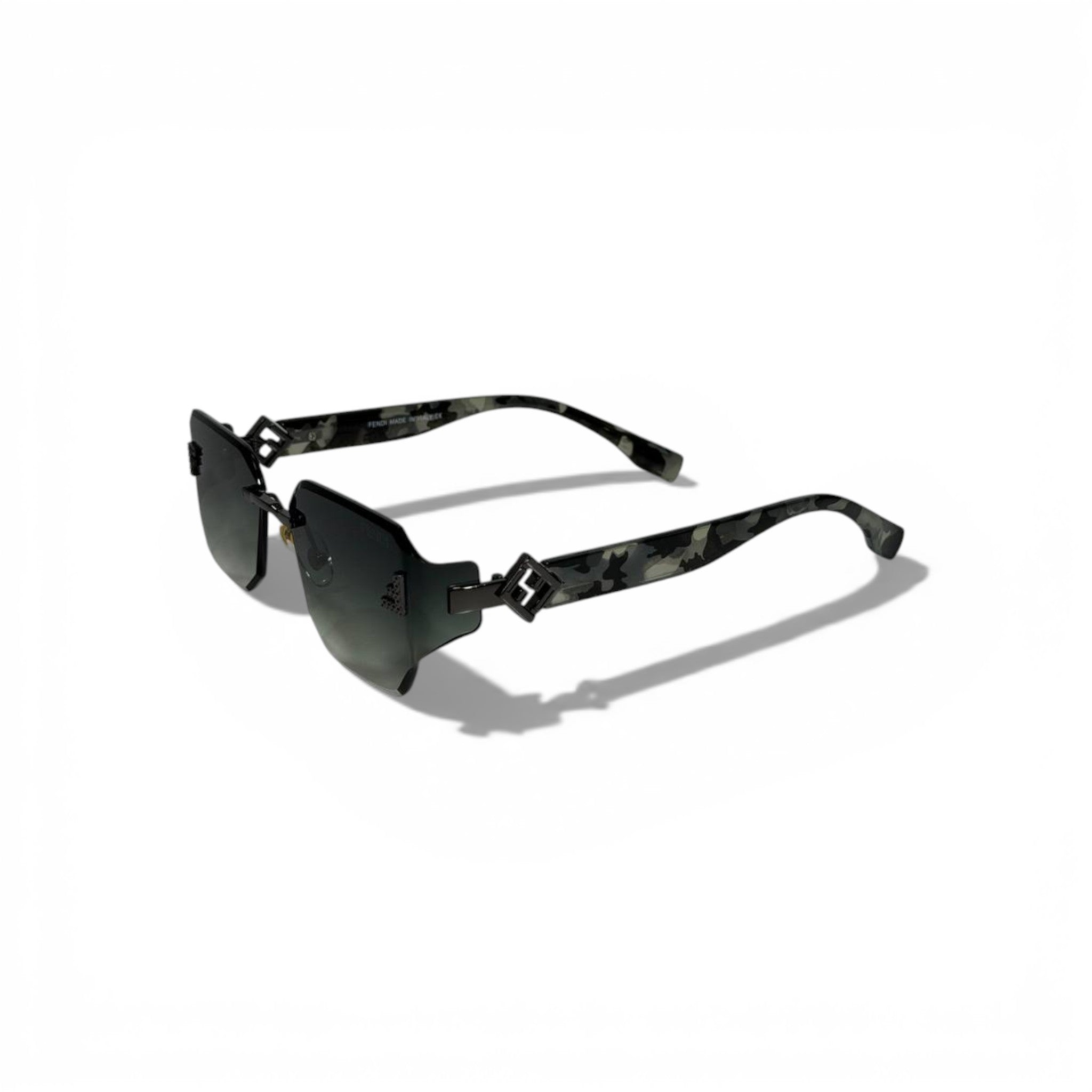 🕶️🖤 Fendi Geometric Gradient Sunglasses with Signature Logo 🖤🕶️
