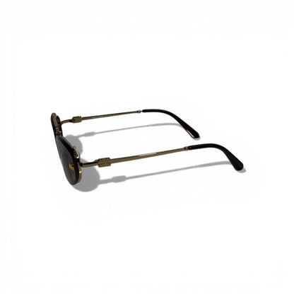Miu Miu Oval Sunglasses – Gold & Black Luxury Icon 🕶️✨