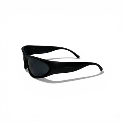 Balenciaga Wrap Sunglasses – Black Futuristic Edge 🕶️✨