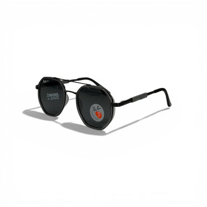 Ray-Ban Round Polarized Sunglasses – Classic Black Metal 🕶️✨