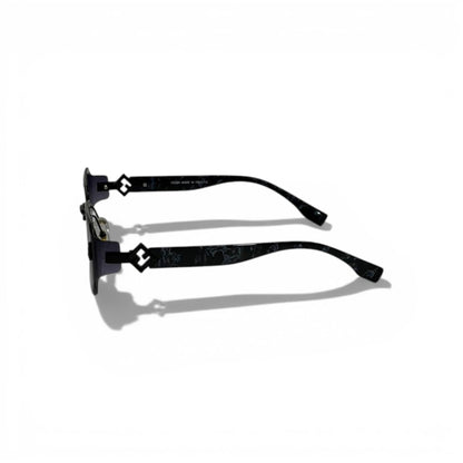 FENDI Rimless Square Sunglasses Black Gradient Lenses Luxury Style 🖤✨😎