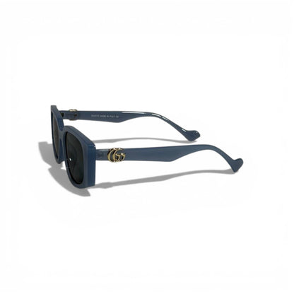 Gucci Square Sunglasses Blue Frame Dark Lenses Luxury Style 💙🕶️✨