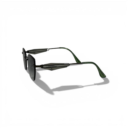 Prada Geometric Sunglasses Gradient Lenses Modern Luxury 🕶️💚🖤✨