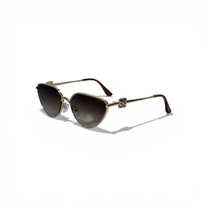Loewe Gold Metal Sunglasses Elegant Luxury Design 🕶️✨🤎