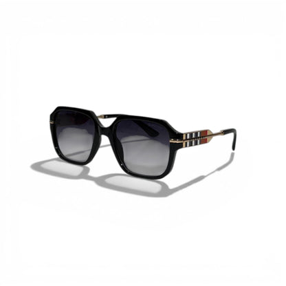 Burberry Black Square Sunglasses Iconic Check Detail Luxury 🕶️🖤✨