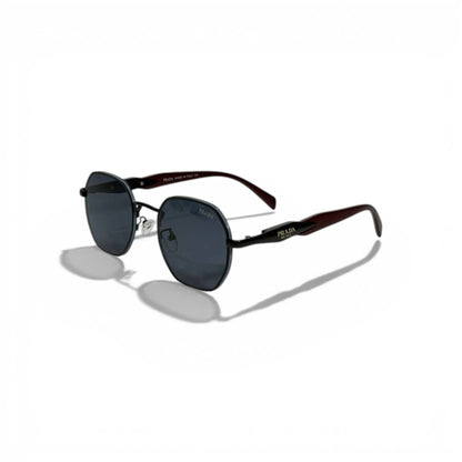 Prada Metal Square Sunglasses Elegant Dark Lenses Luxury 🕶️🖤🍷
