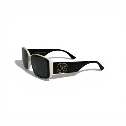 CHANEL Black & White Statement Sunglasses Iconic Luxury Look 🖤🤍✨