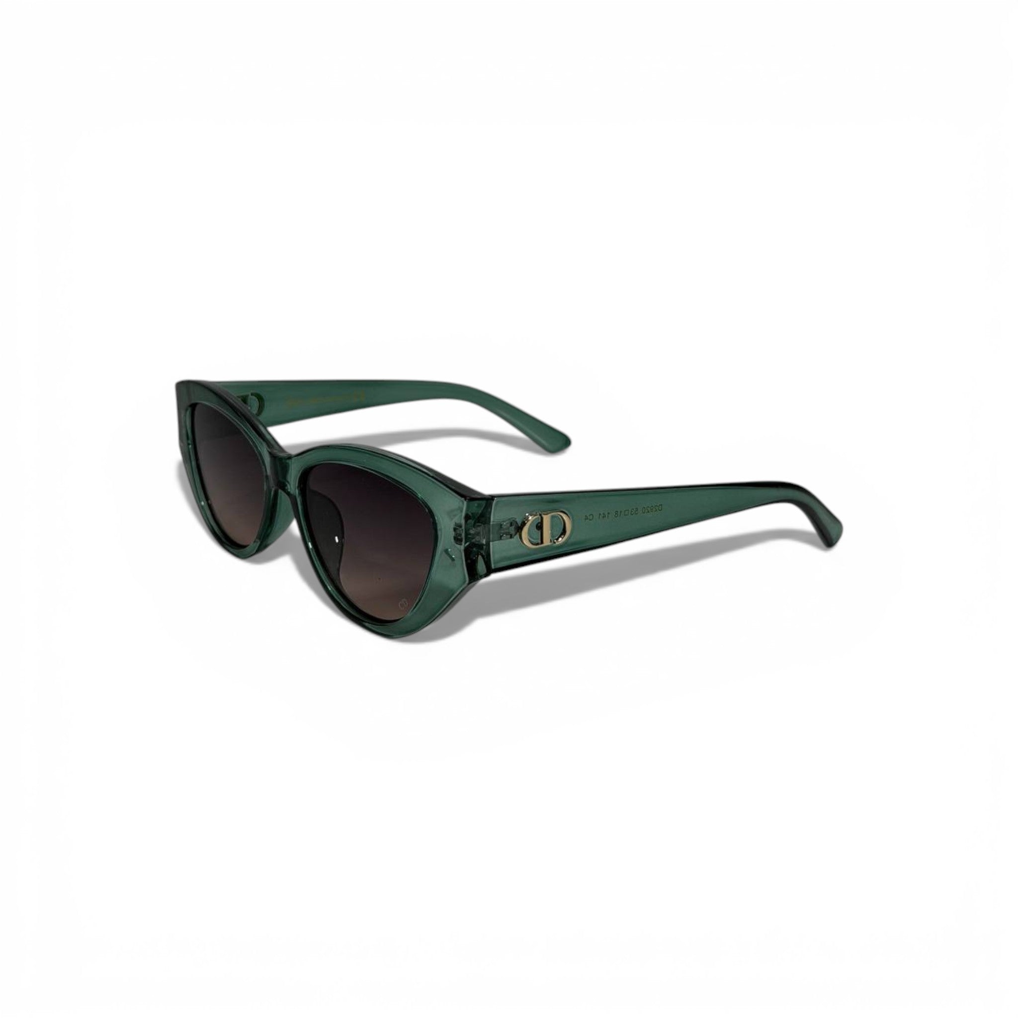 DIOR Green Transparent Signature Sunglasses – Modern Elegance 🕶️✨