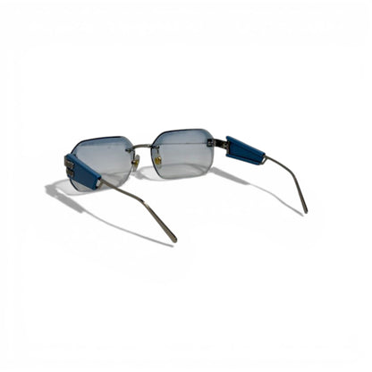 MIU MIU Blue Gradient Rimless Sunglasses – Modern Luxury Statement 💎✨