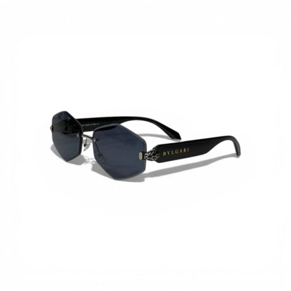 🖤 BVLGARI Geometric Sunglasses – Black Frame & Dark Lenses | Luxury Italian Eyewear 🖤