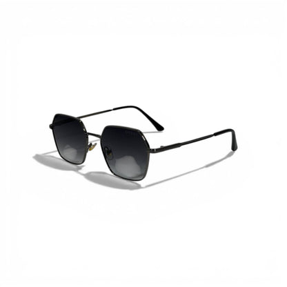🕶️ Gucci Luxury Square Black Sunglasses – Minimal Metal Frame | Iconic Designer Eyewear