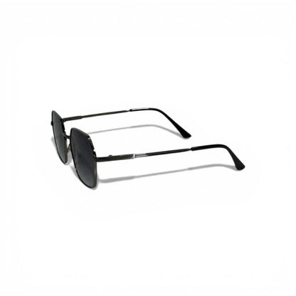 🕶️ Gucci Luxury Square Black Sunglasses – Minimal Metal Frame | Iconic Designer Eyewear