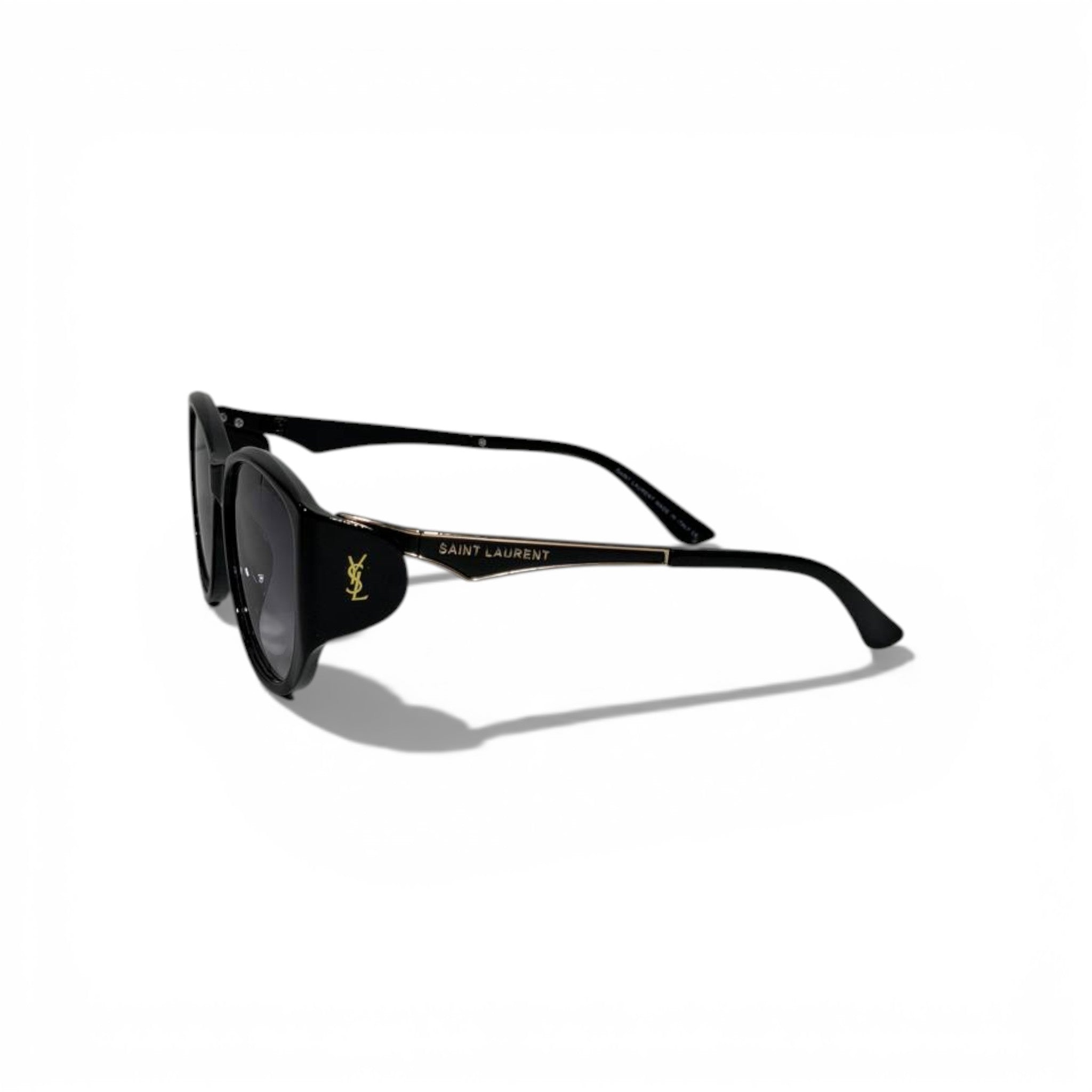 🕶️ Saint Laurent Luxury Black Oversized Sunglasses – Iconic YSL Logo | Timeless Designer Eyewear