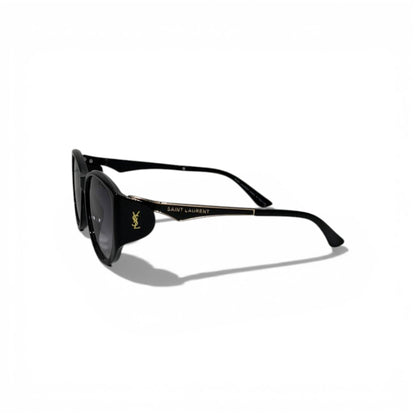 🕶️ Saint Laurent Luxury Black Oversized Sunglasses – Iconic YSL Logo | Timeless Designer Eyewear