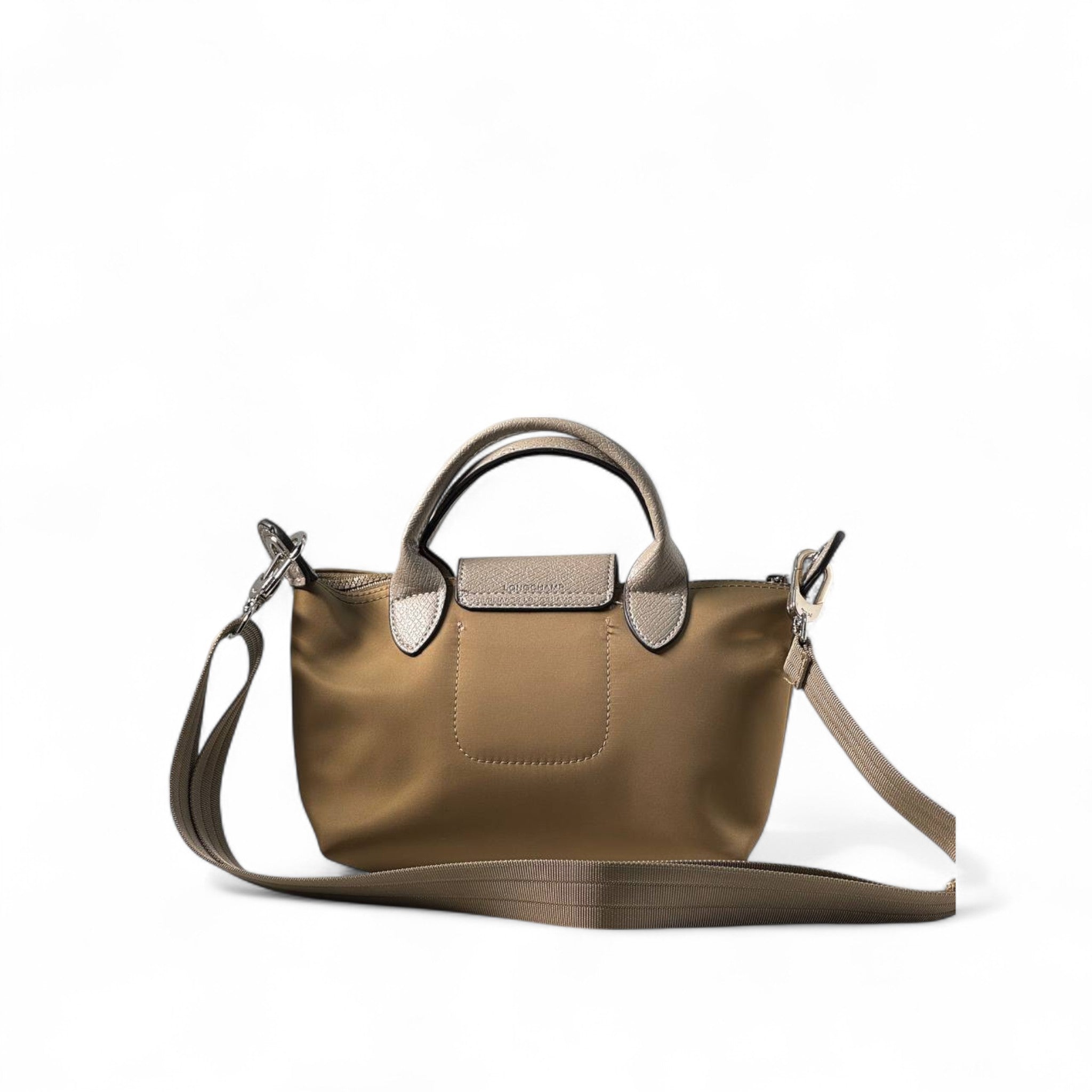 Longchamp Le Pliage Green Mini – Sand Beige Elegance 🏜️🌿