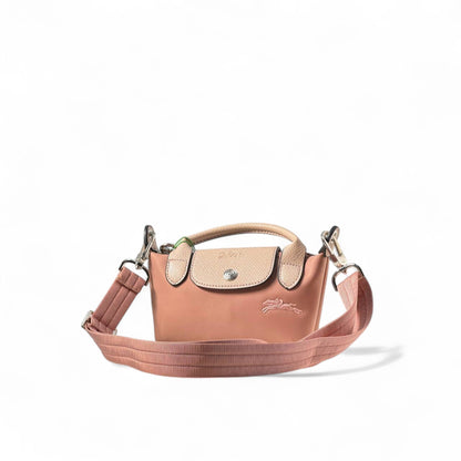 Longchamp Le Pliage Green Mini – Dusty Pink Dream 🌸🧺