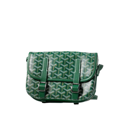 Goyard Green Buckle Flap Bag – Iconic Heritage in Emerald 💚🧳