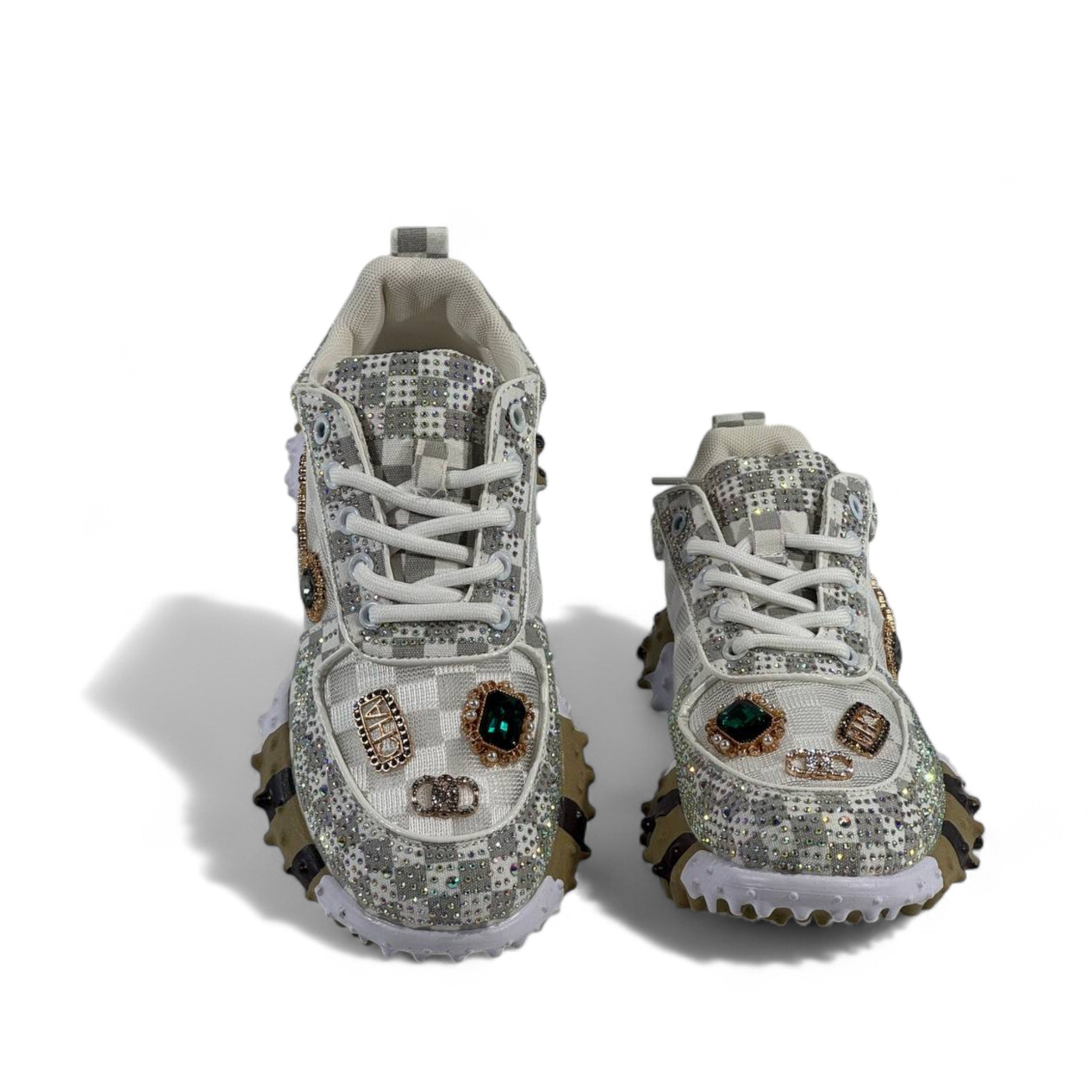 ✨ Gucci Gem-Embellished Chunky Sneakers 👟💎 – Luxury Statement Footwear