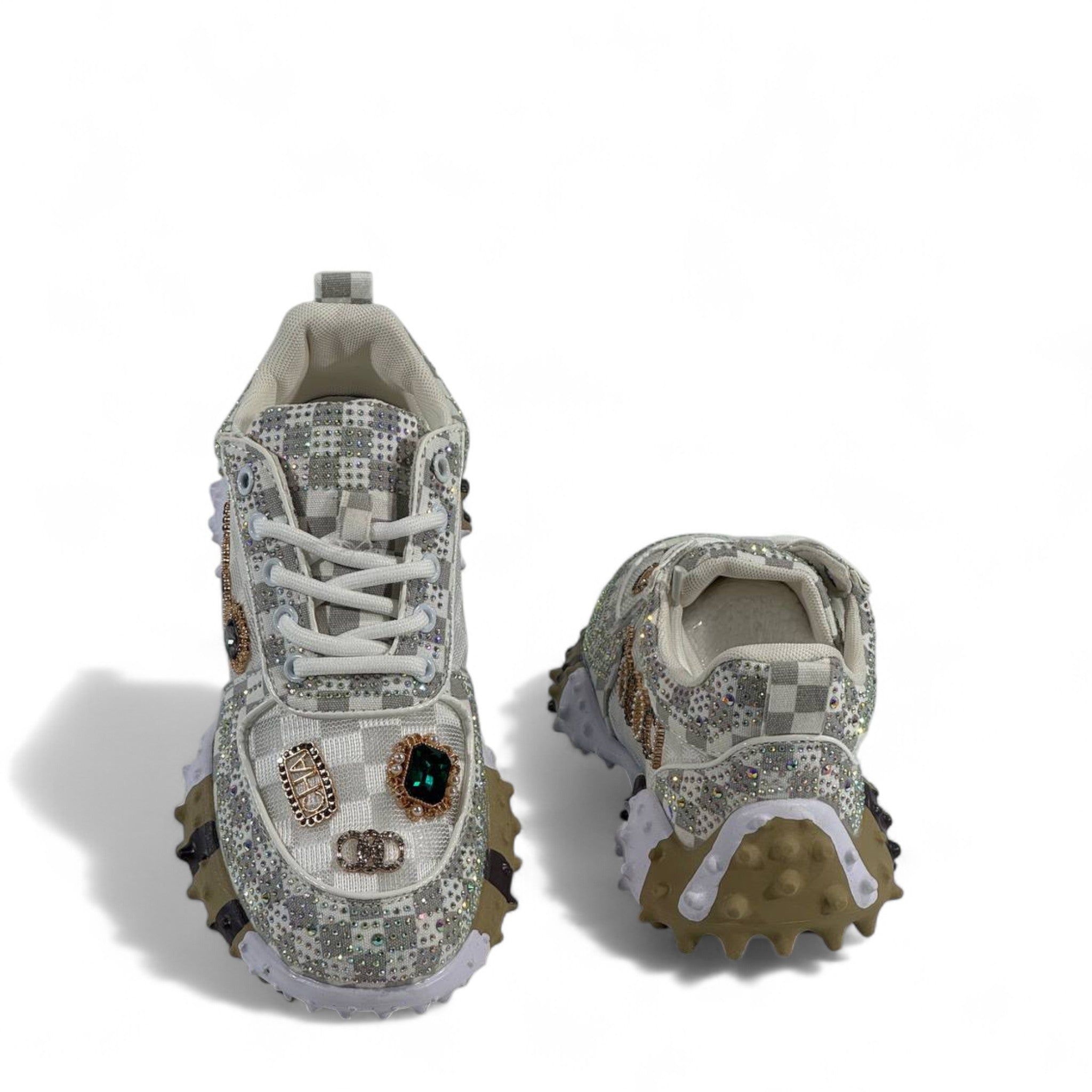 ✨ Gucci Gem-Embellished Chunky Sneakers 👟💎 – Luxury Statement Footwear