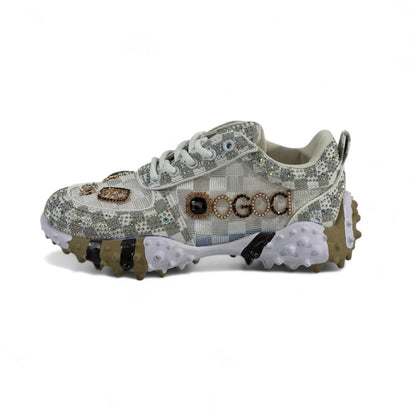 ✨ Gucci Gem-Embellished Chunky Sneakers 👟💎 – Luxury Statement Footwear