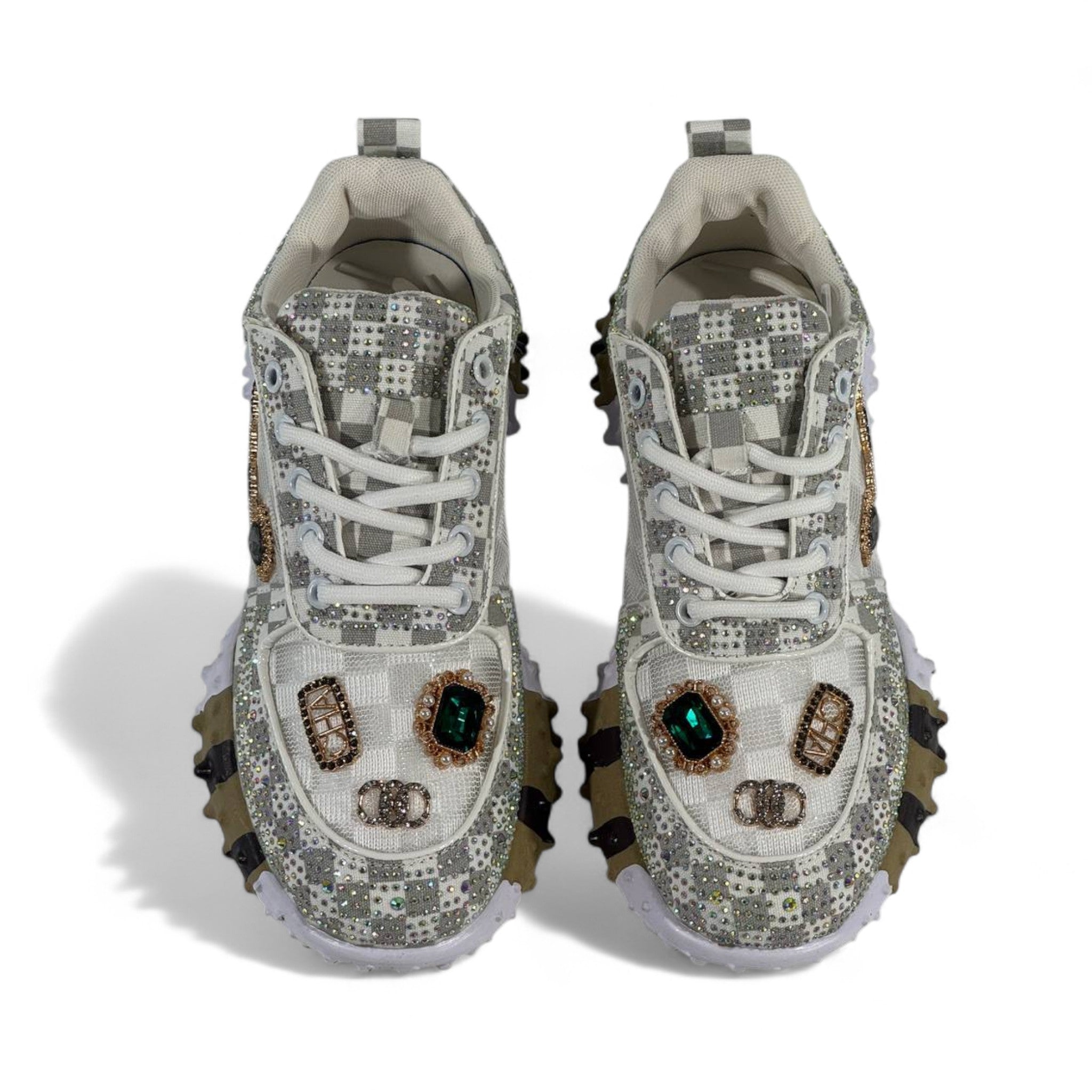 ✨ Gucci Gem-Embellished Chunky Sneakers 👟💎 – Luxury Statement Footwear